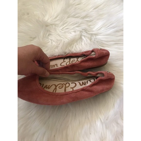 NWOT sam edelman coral suede ballet flats size 8.5 - Picture 3 of 6